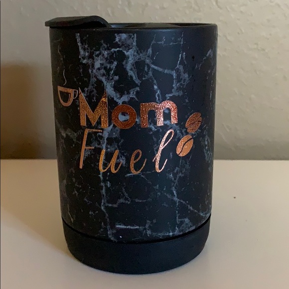 16oz “Mom fuel” black marble coffee mug - Picture 1 of 3